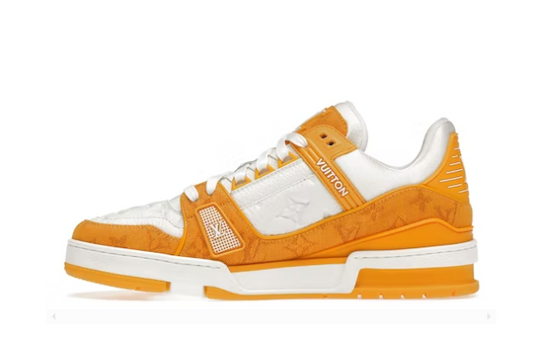 Louis Vuitton Trainer Yellow Monogram Denim White