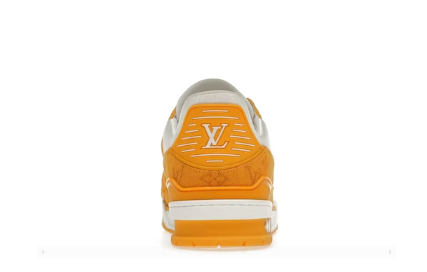 Louis Vuitton Trainer Yellow Monogram Denim White